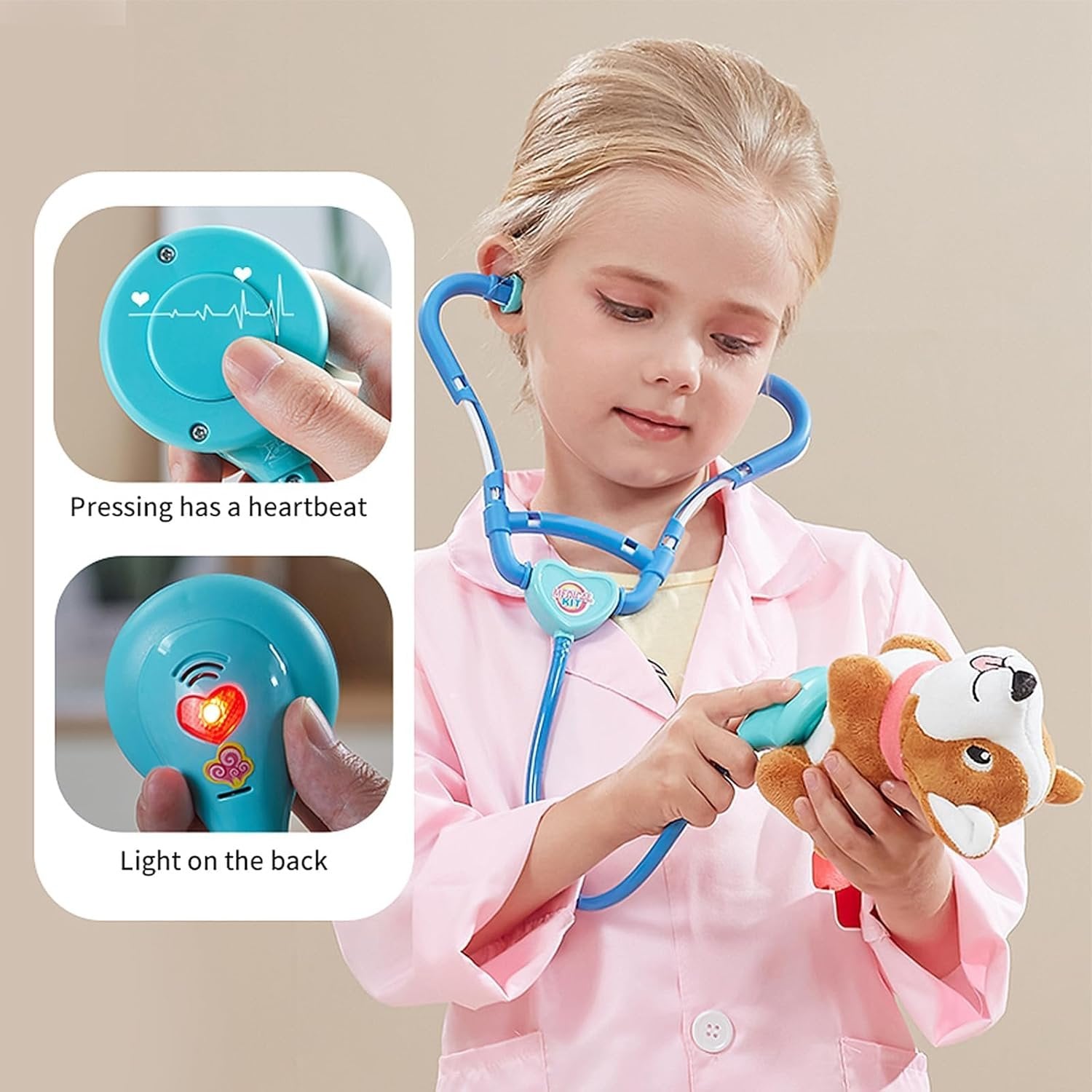 Doctor Playset – Pretend Medical Station with Lights and Realistic Features for Ages 3+