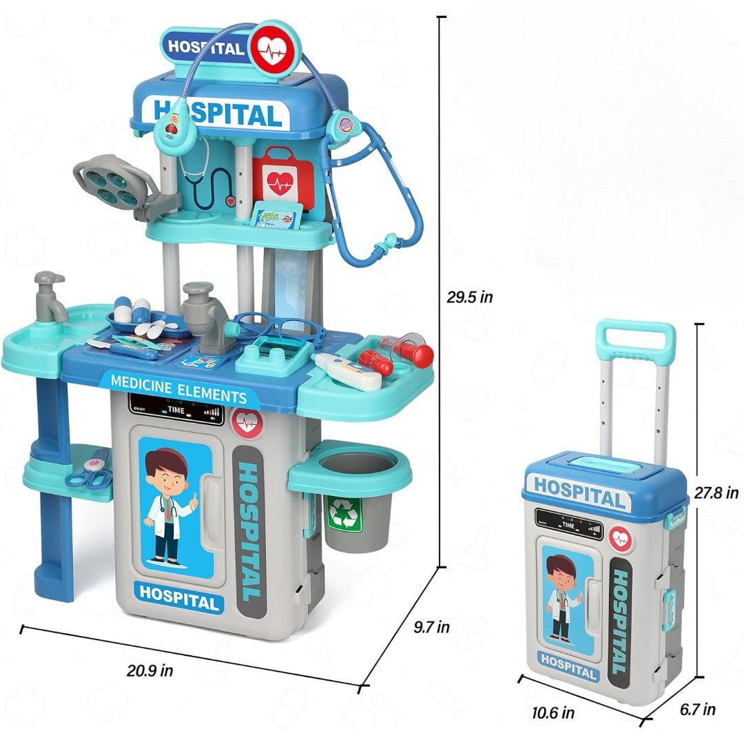 Doctor Playset – Pretend Medical Station with Lights and Realistic Features for Ages 3+