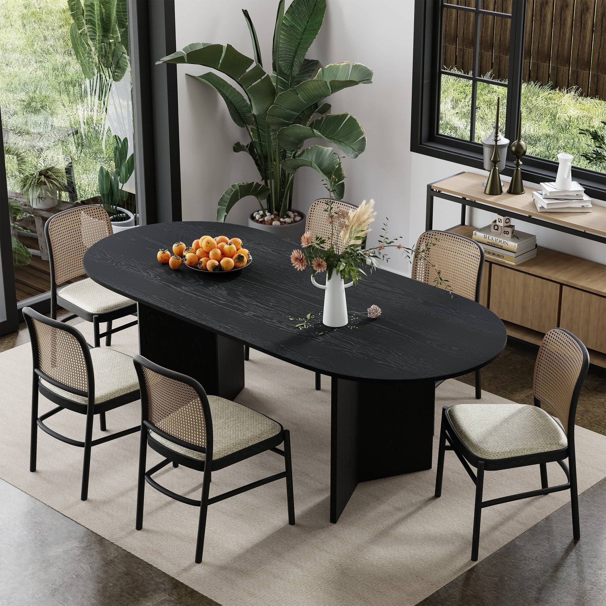 Large Wooden Table for 6 People - Halri
