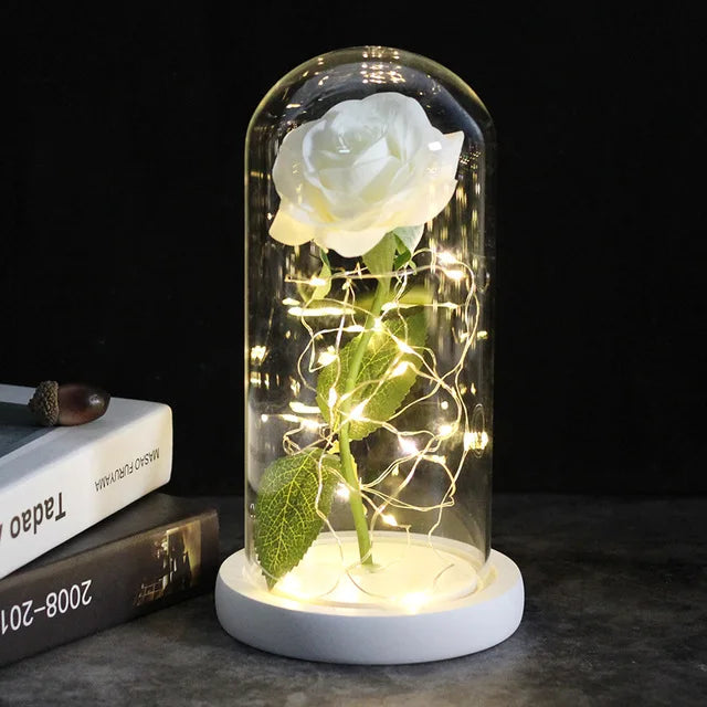 Beautiful LED Floral Dome Table Lamp