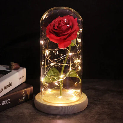 Beautiful LED Floral Dome Table Lamp