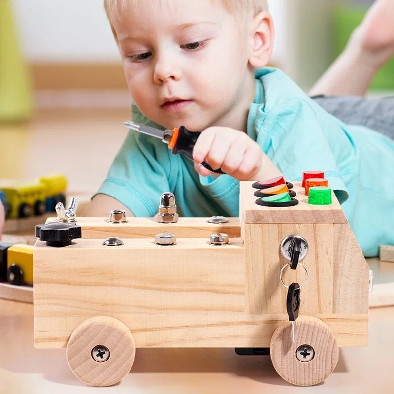 Interactive Kids Learning Board With Lights & Moving Parts - Halri