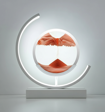 Calming Glass Table Lamp with Soft Warm Glow