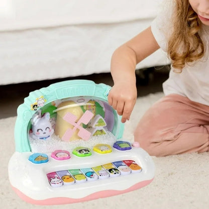 Electronic Piano Toy with Colorful Lights, Adorable Design and Music Skill Development, Safe for Ages 3+