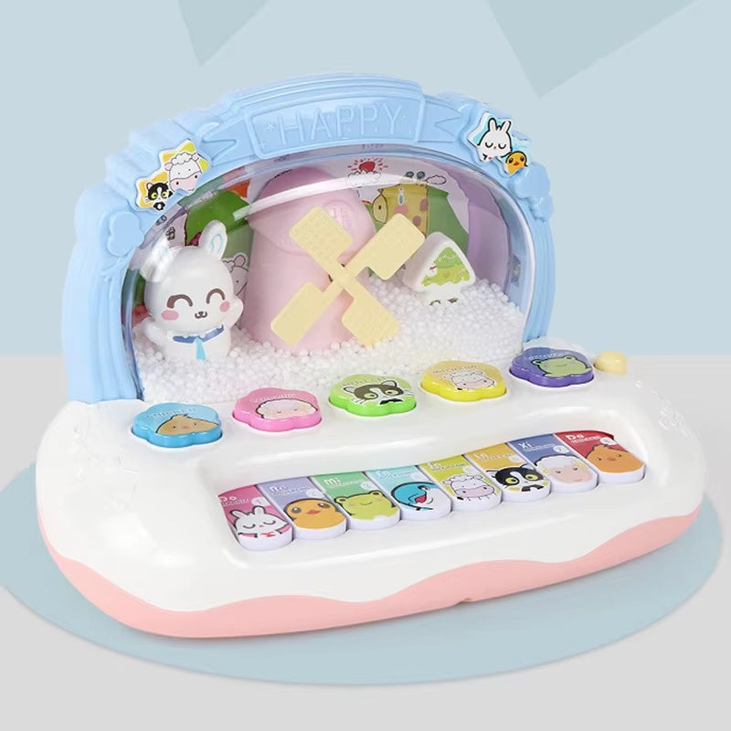 Electronic Piano Toy with Colorful Lights, Adorable Design and Music Skill Development, Safe for Ages 3+