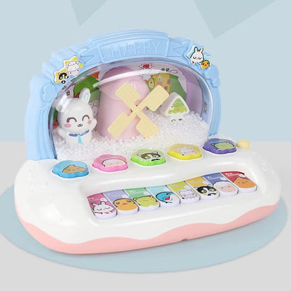 Electronic Piano Toy with Colorful Lights, Adorable Design and Music Skill Development, Safe for Ages 3+