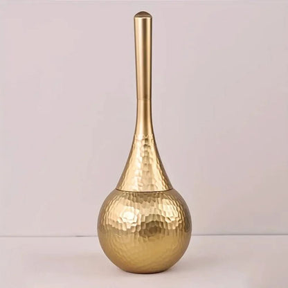 Elegant Gold Toilet Brush with Ergonomic Handle and Stylish Holder – Durable Bathroom Accessory for Modern Decor 1