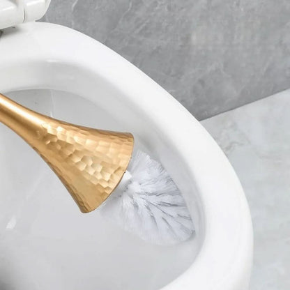 Elegant Gold Toilet Brush with Ergonomic Handle and Stylish Holder – Durable Bathroom Accessory for Modern Decor 6