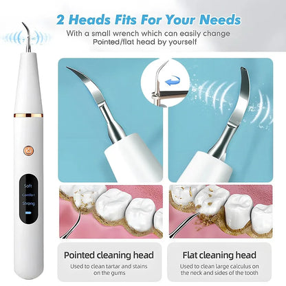 Professional Dental Plaque Remover with LED Light