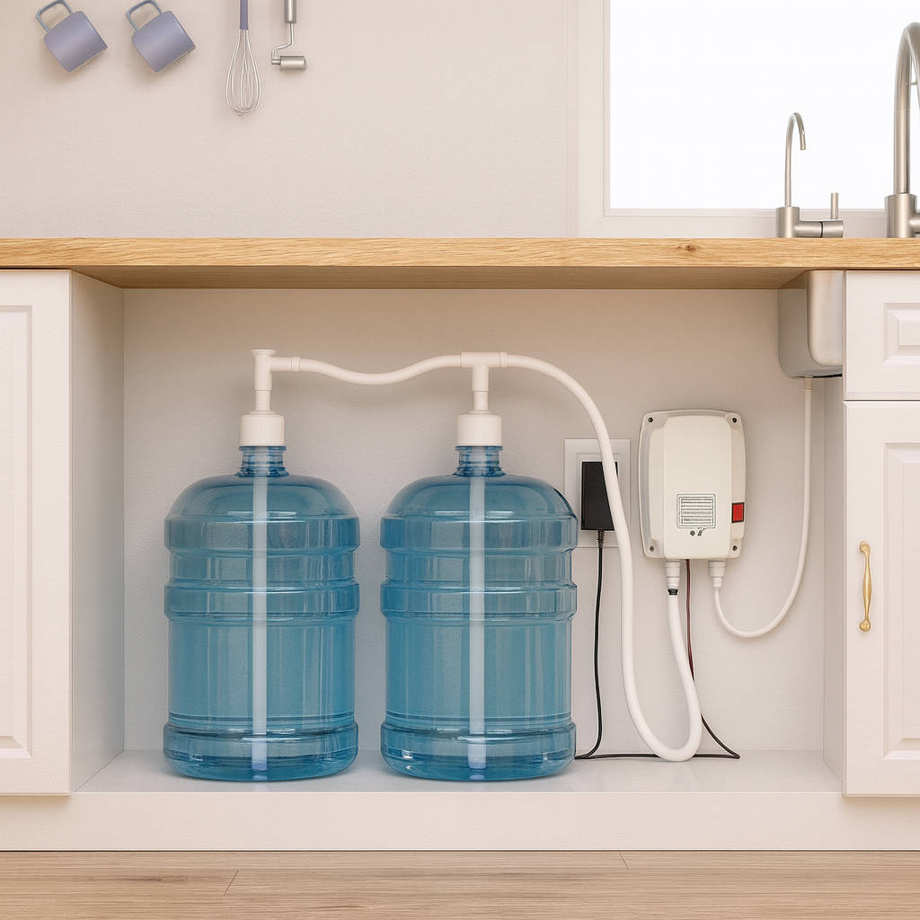 Dual 5 Gallon Water Cooler Pump System - Halri