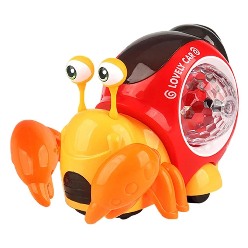 Escape Crawling Crab with Obstacles Sensors, Led Lights, Music, Safe for Ages 3+