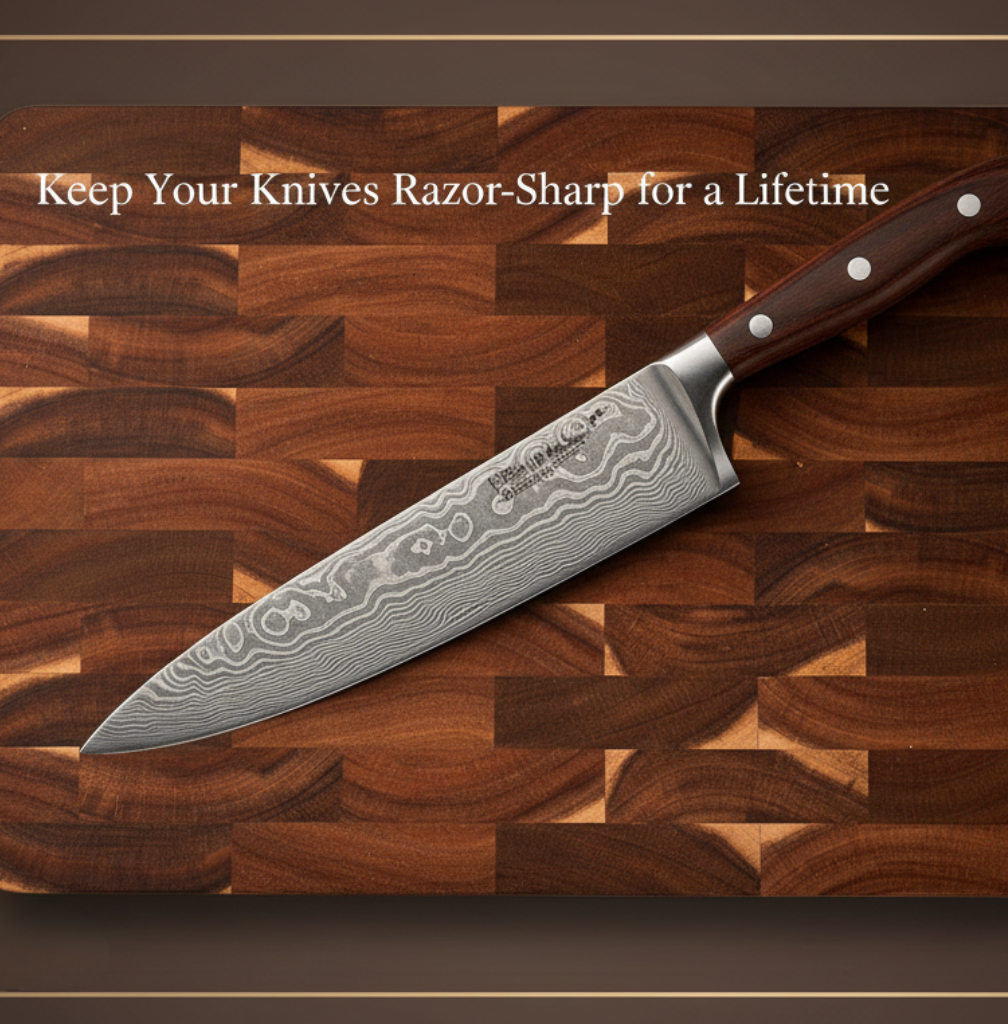 Durable Wood Cutting Board with Easy Grip Handles