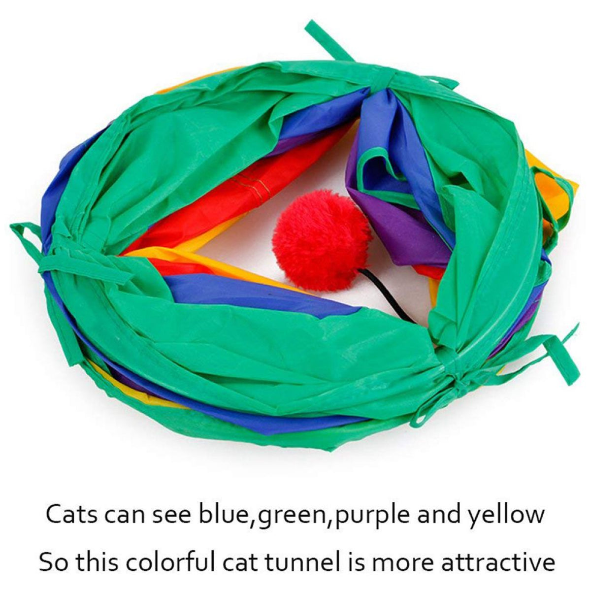 Large Collapsible Cat Tunnel Playhouse