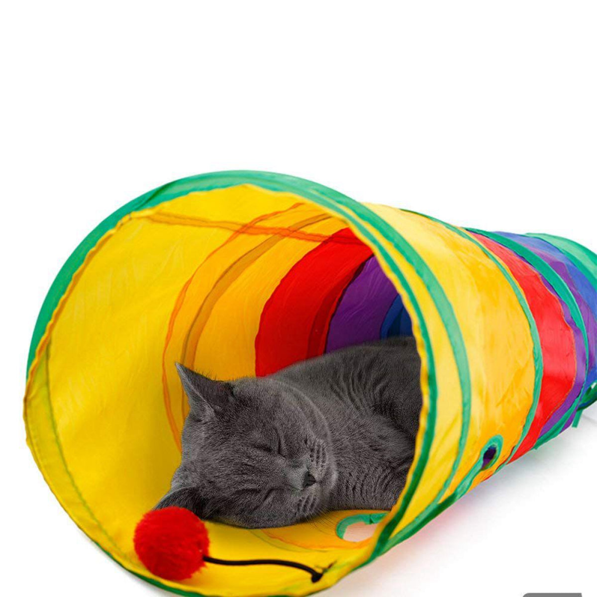 Large Collapsible Cat Tunnel Playhouse - Halri