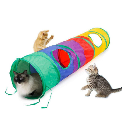 Large Collapsible Cat Tunnel Playhouse