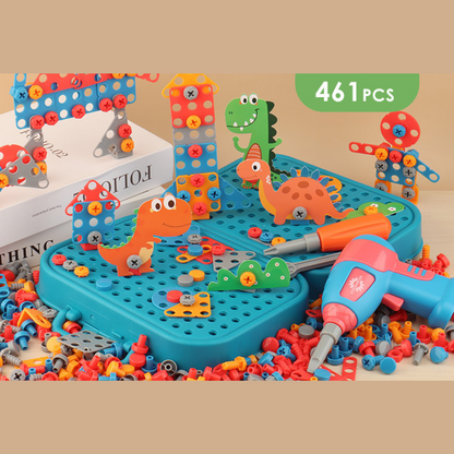Colorful Kids 3D Toolbox Set