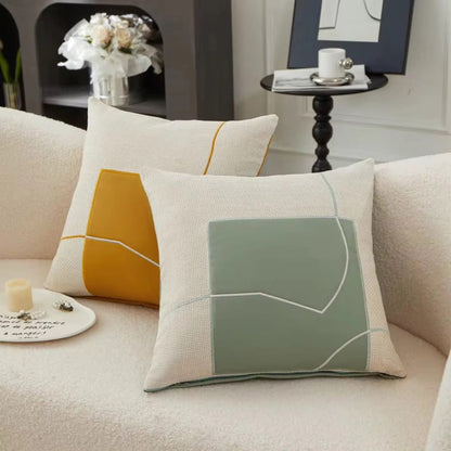 Decorative Pillow with Modern Geometric Pattern