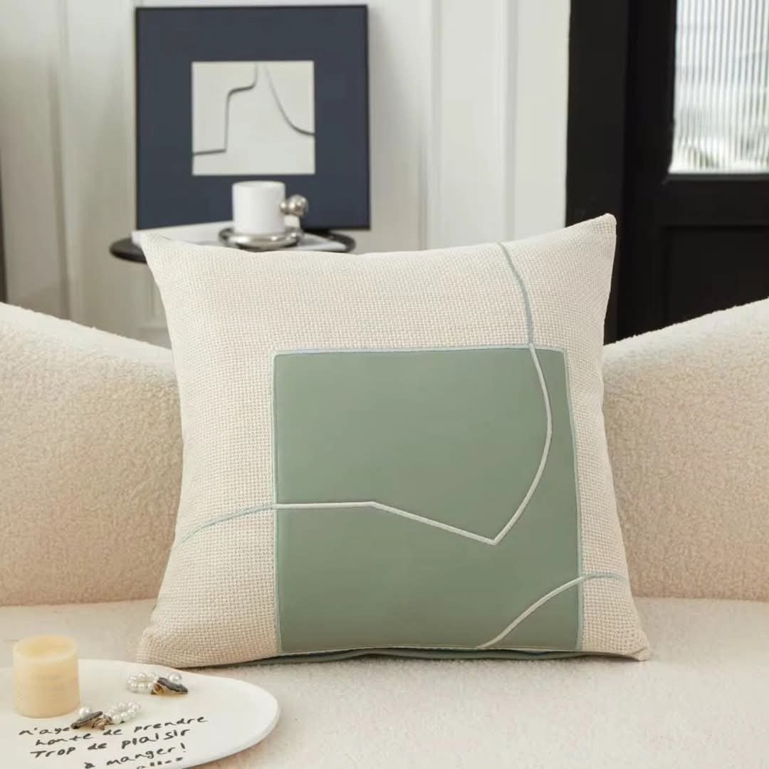 Decorative Pillow with Modern Geometric Pattern - Halri