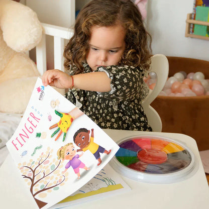 Fun Kids Painting Book with 12 Vibrant Colors