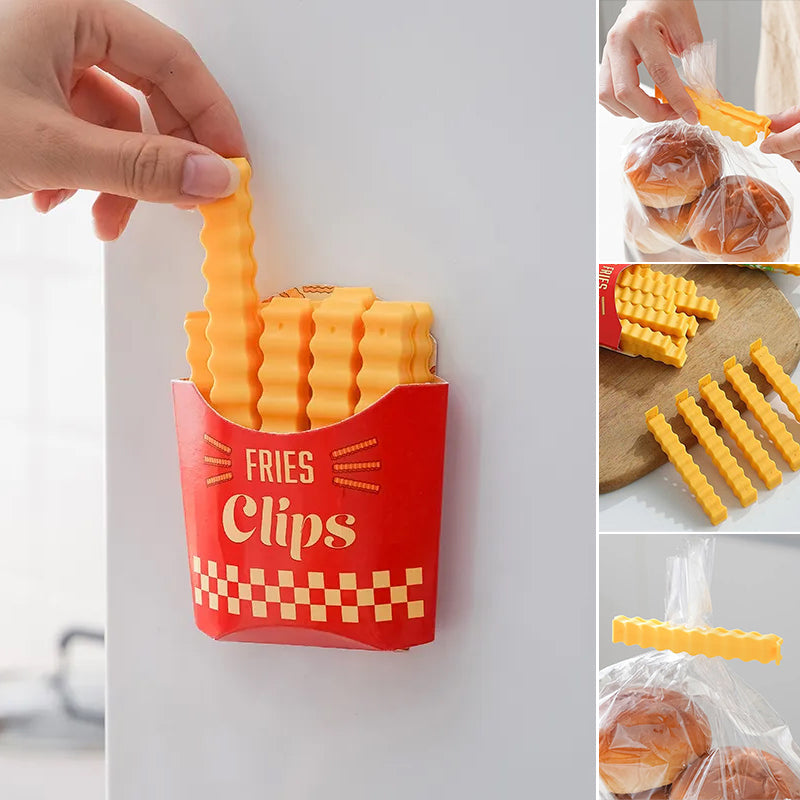 Funny Food Clip Magnetic Sealing Fries Bag - Halri