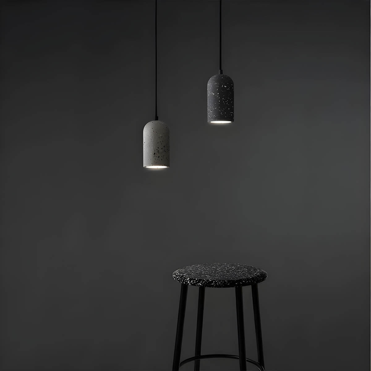 Rustic Concrete Hanging Lamp for Modern Home Decor - Halri