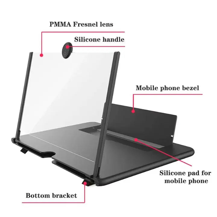 Portable Mobile Phone Screen Amplifier