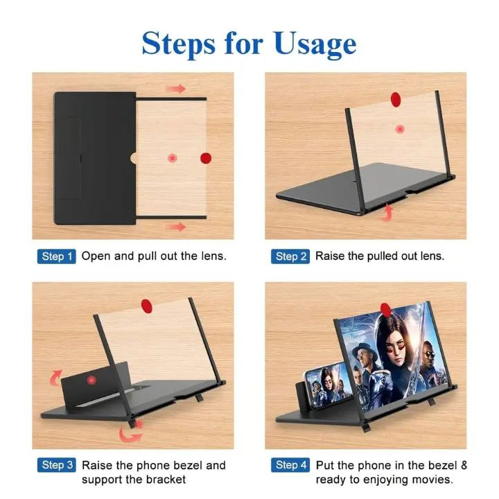 Portable Mobile Phone Screen Amplifier