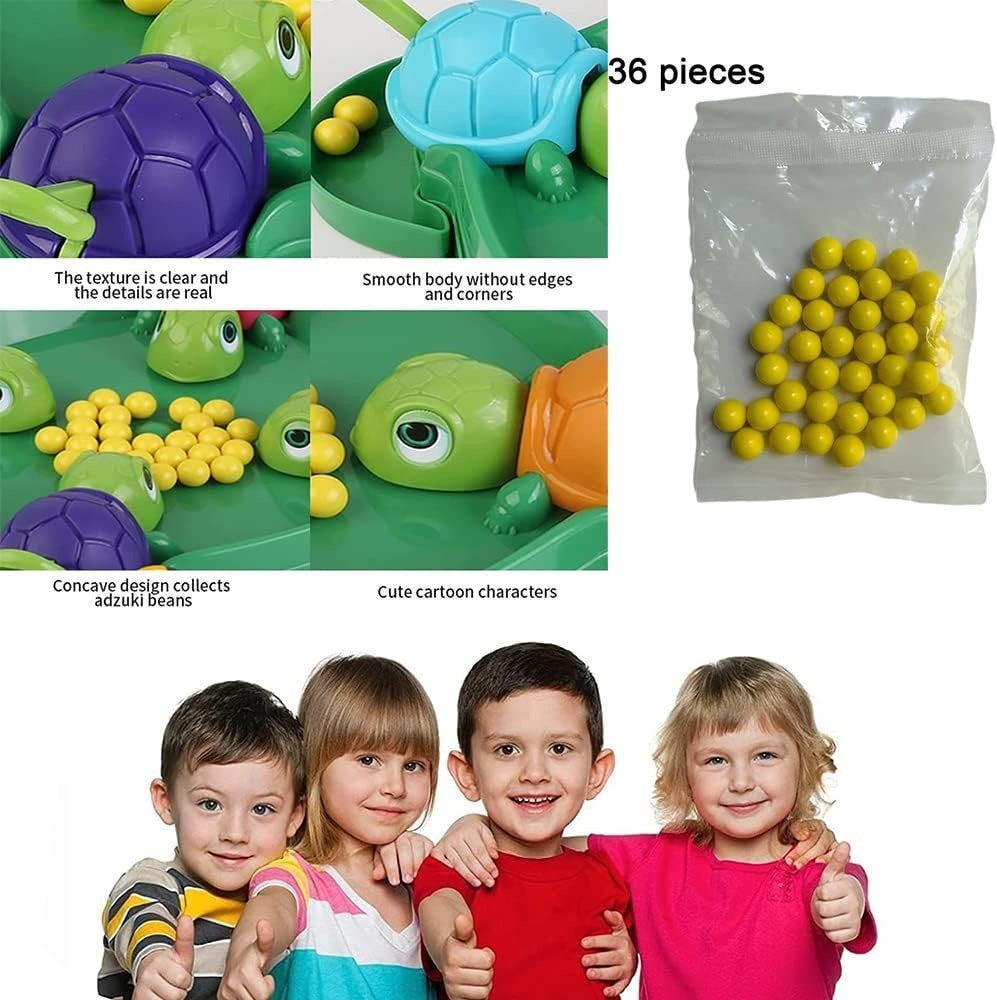 Fast & Exciting Board Game with Interactive Turtle Eating, Hand-Eye Coordination Training and Color Recognition, Safe for Ages 3+