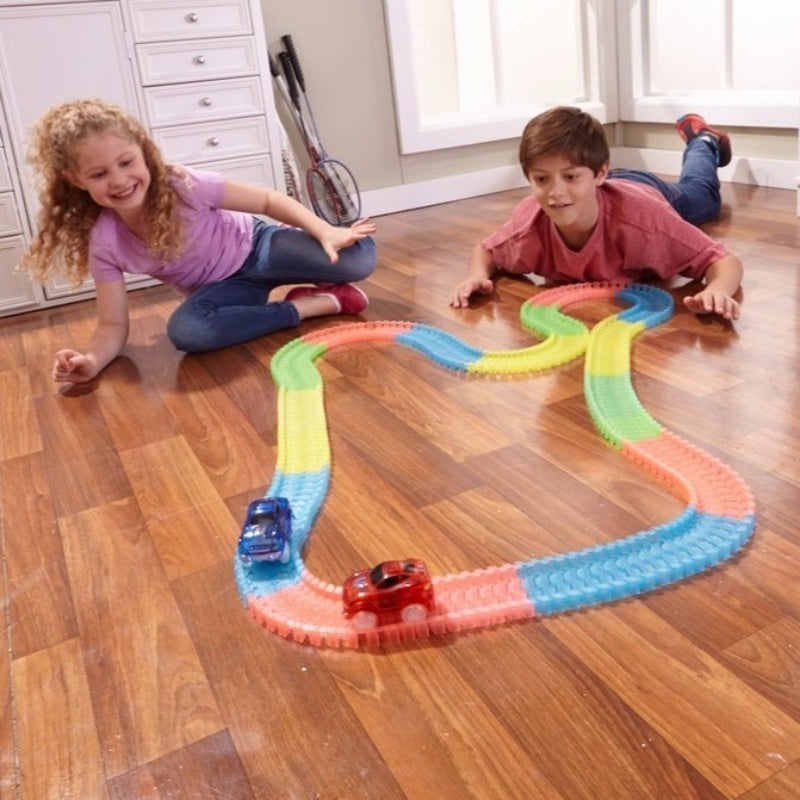Flexible Track Car with Endless Combinations, Auto-Running Car, Boosts Kids’ Creativity, Safe for Ages 3+