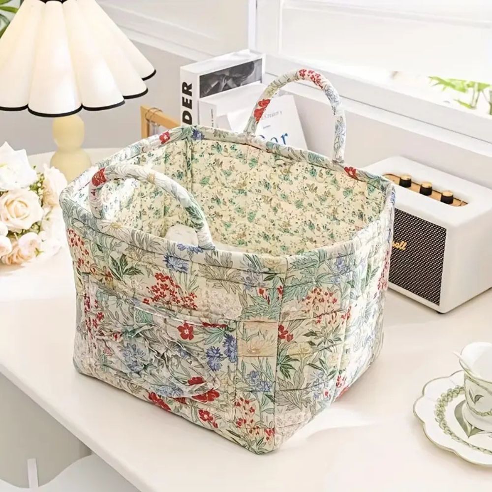 Pretty Fabric Storage Basket for Home Decor