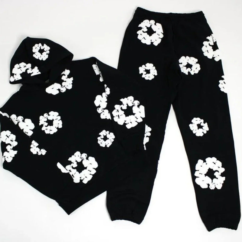 Casual Floral Unisex Jogger Suit - Halri
