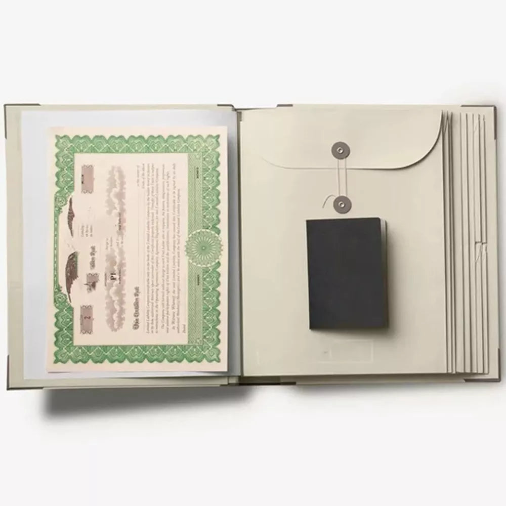 Practical File Folder Binder with Expandable Storage Pockets