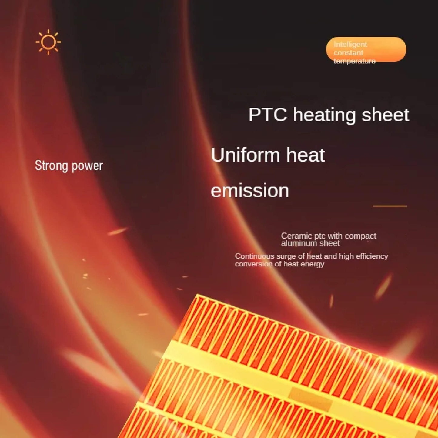 Compact Low Wattage Electric Space Heater