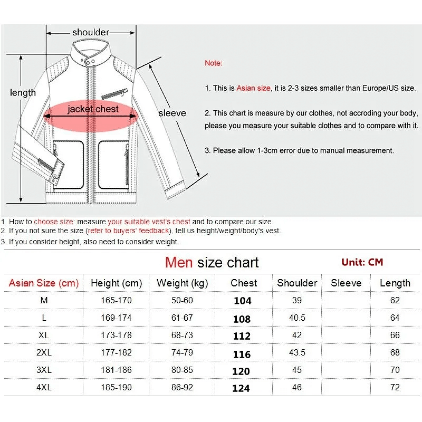 Warm Rechargeable Heating Vest for Men and Women