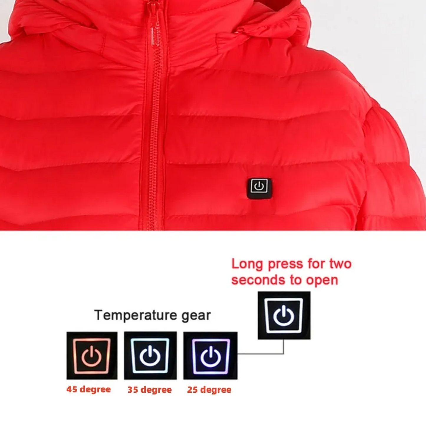 Warm Thermal Insulated Heated Jacket for Men and Women