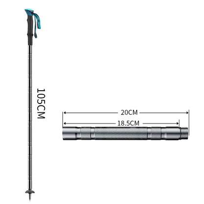 Heavy Duty Collapsible Hiking Pole with Multi Tools
