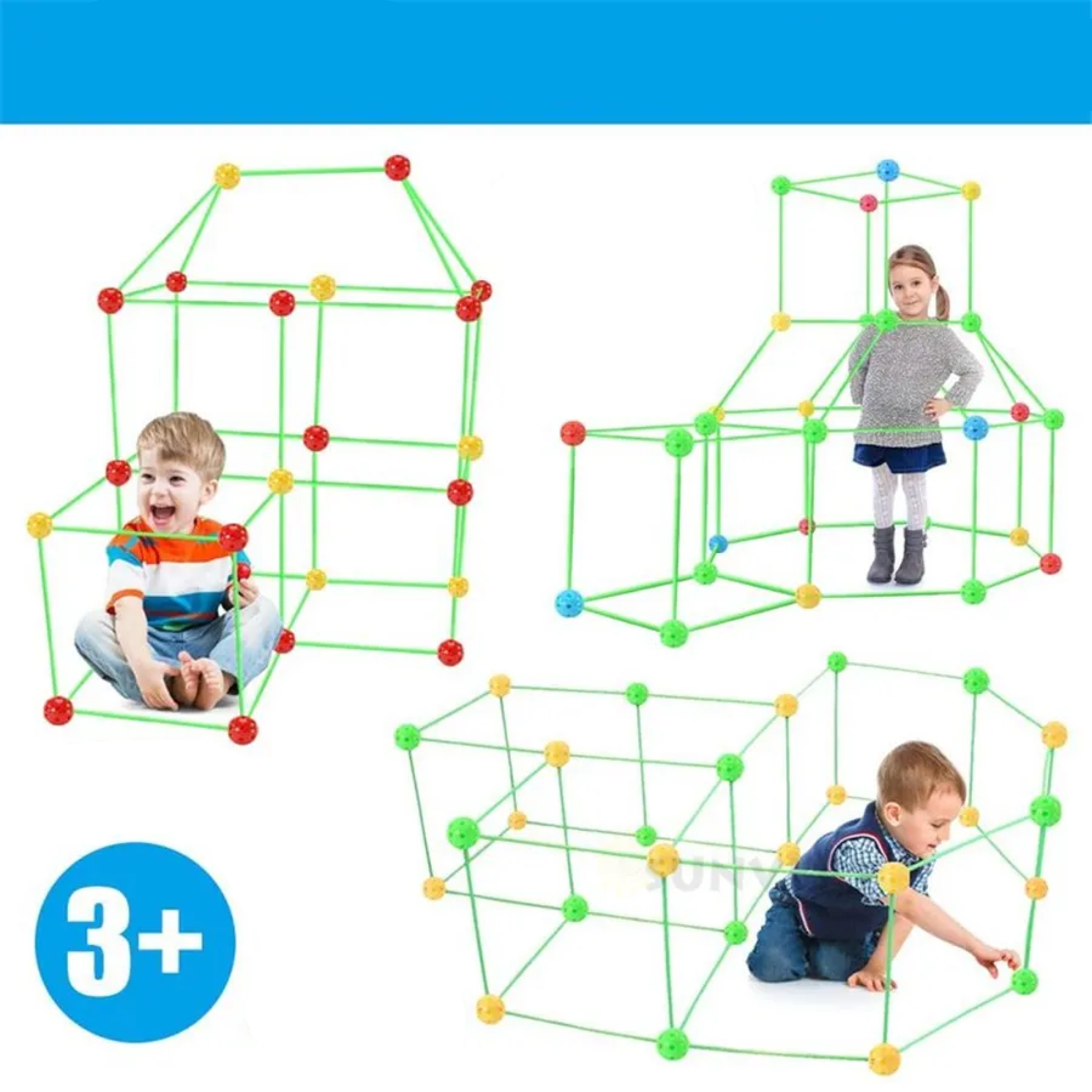 BowLift | Kids Construction Forts Kit | Build Magic Forts - For ...