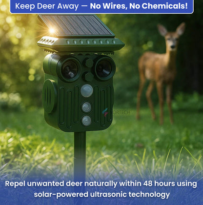 Outdoor Solar Deer Deterrent | Waterproof and Adjustable