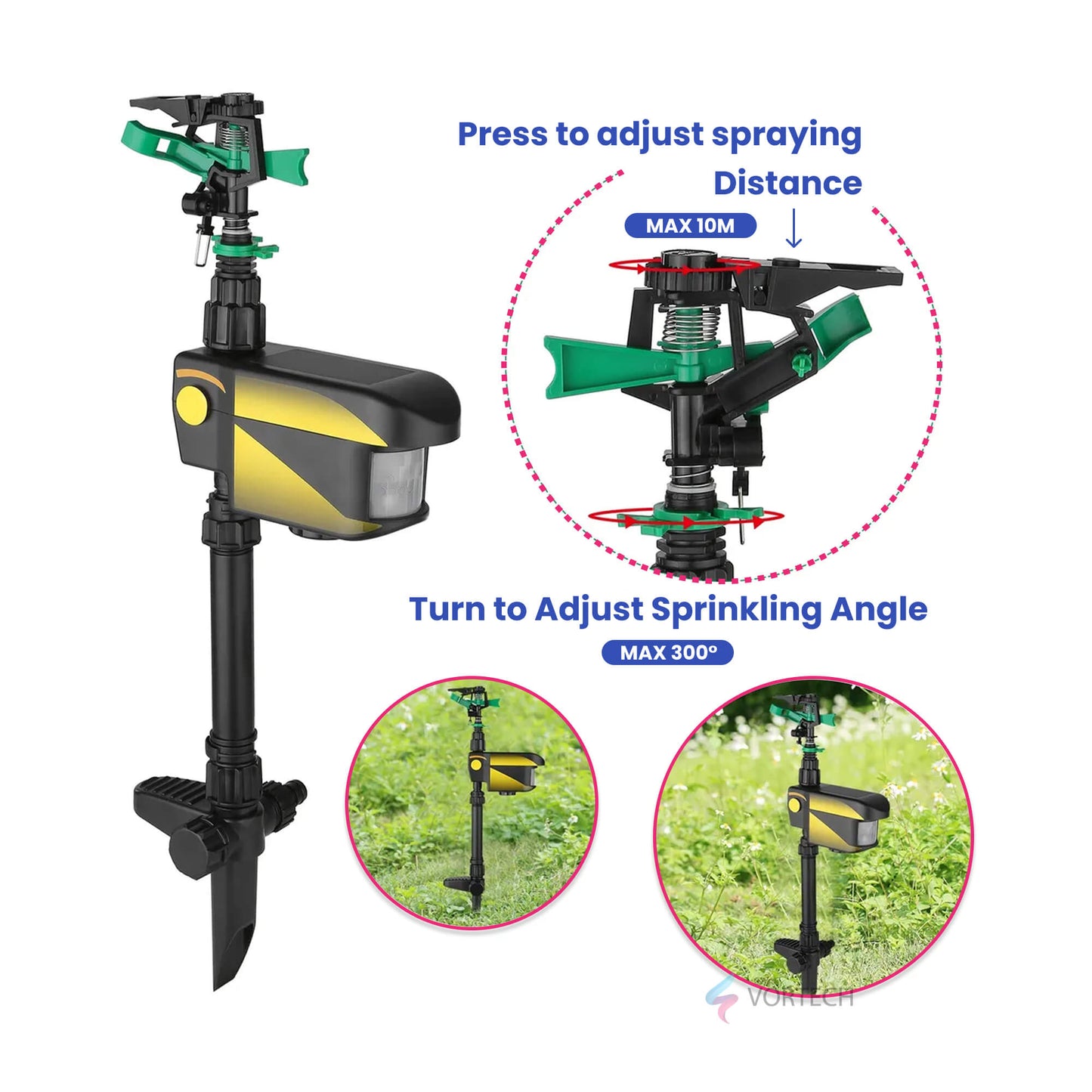Automatic Outdoor Sprinkler for Pest Control