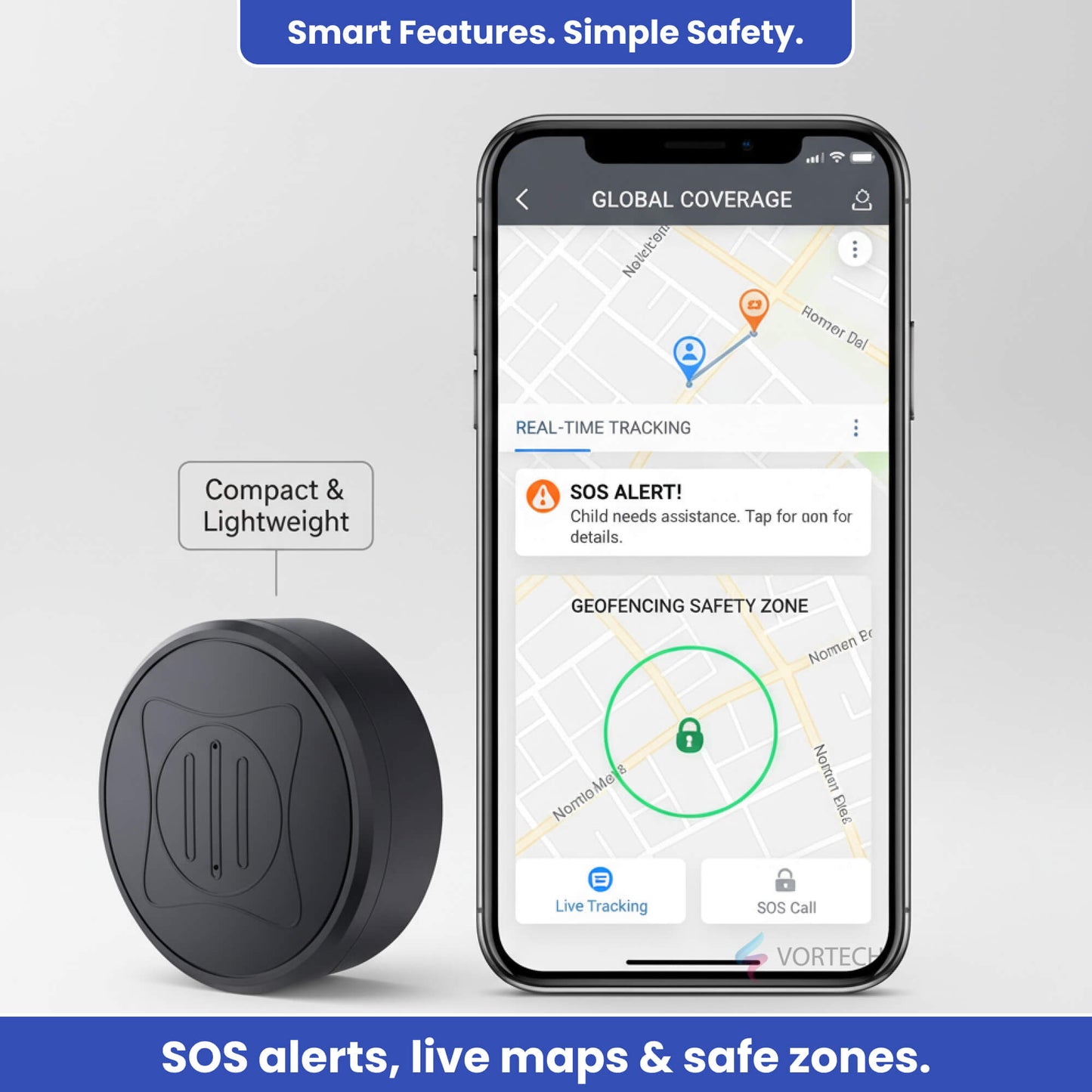 Kid GPS Locator with Live Tracking