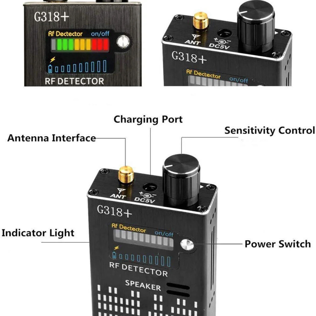 Advanced Spy Catcher Scanner with Laser Detection