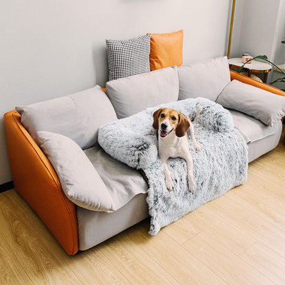 Comfortable Pet Sofa Bed - Plush Dog Cushion