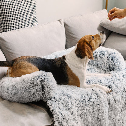 Comfortable Pet Sofa Bed - Plush Dog Cushion