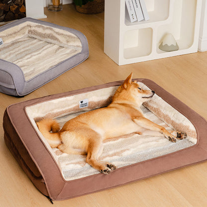 Comfortable Pet Sofa with Soft Wool Cushion