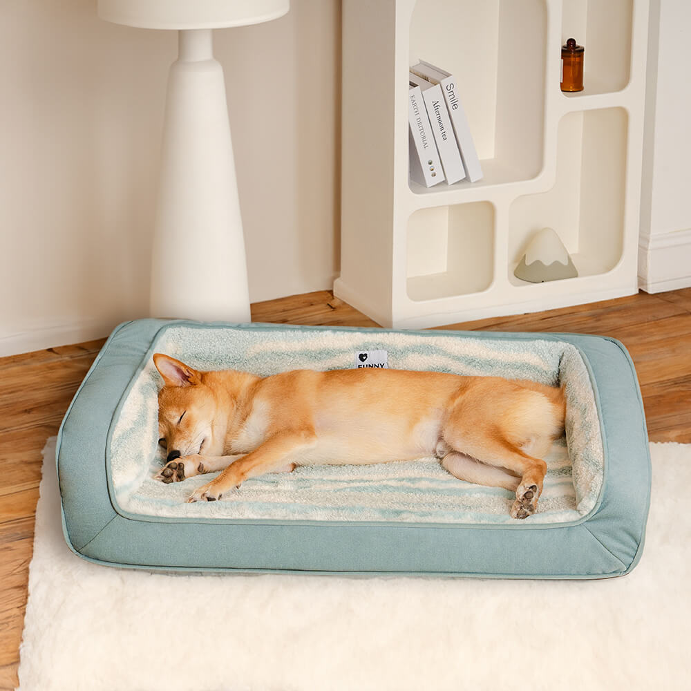 Comfortable Pet Sofa with Soft Wool Cushion