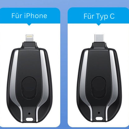 Compact Portable Keychain Battery 1500mAh Charger