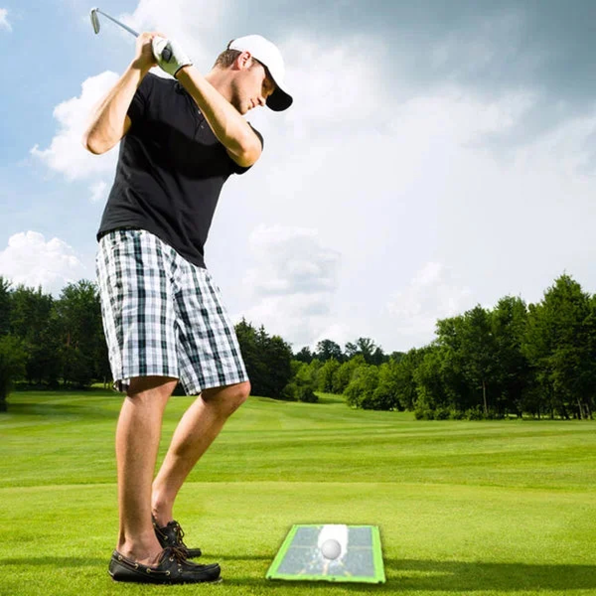 Accurate Golf Swing Trainer Mat for Indoor Outdoor Practice