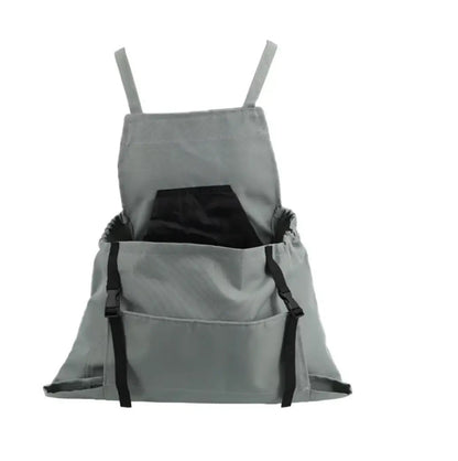 Practical Garden Apron with Cross Straps & Big Pockets