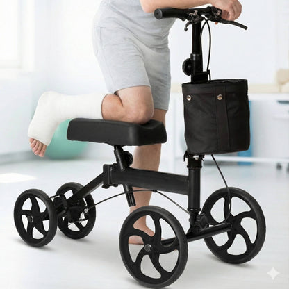 Portable Folding Knee Walker for Broken Foot Recovery - Halri