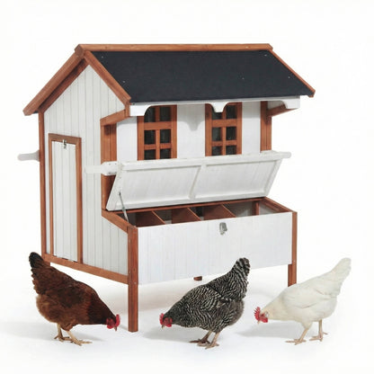 Big Backyard Chicken Coop With Run And Door - Halri